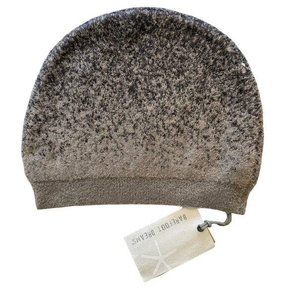 Barefoot Dreams Cozychic Lite Confetti Beanie in Storm Gray - Dark Brown NWT! main image 5